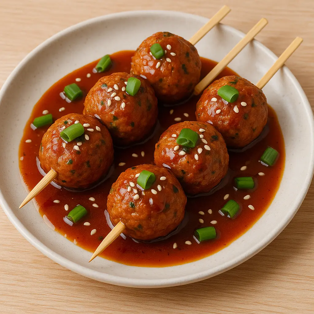 Vegetardeller på spyd med teriyaki opskrift