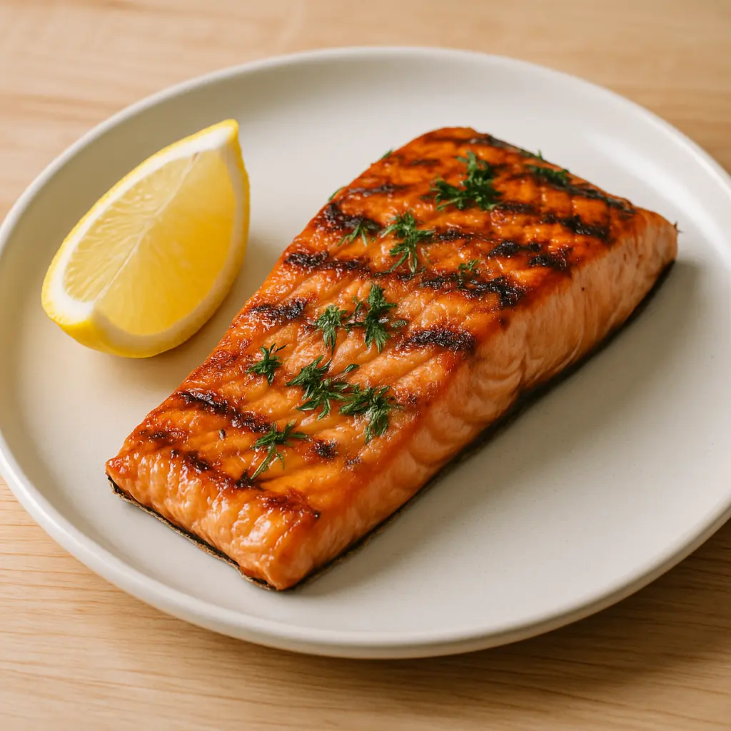 Grillet laks med citron og dild opskrift