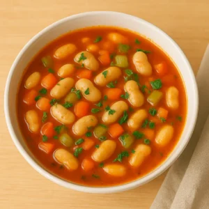 Græsk bønnesuppe (Fasolada) opskrift