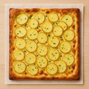 Kartoffelpizza opskrift