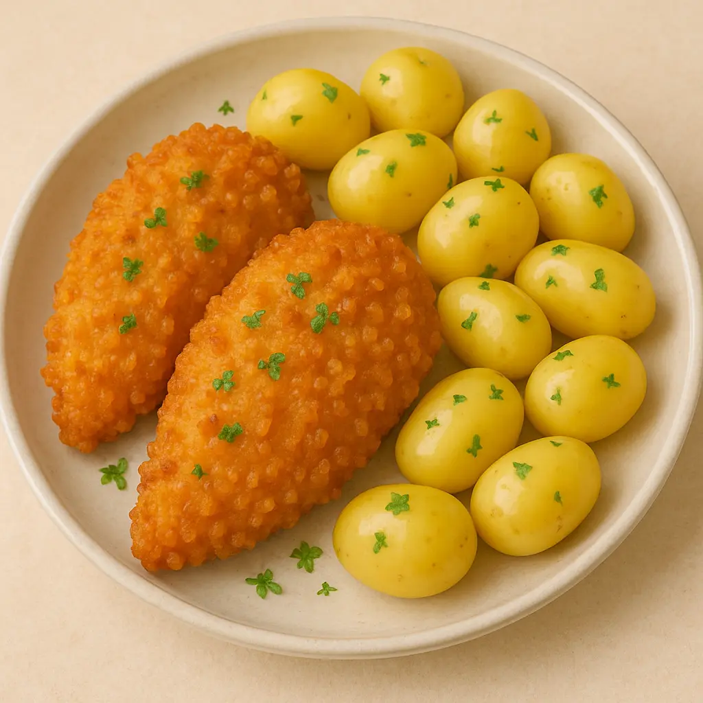 Crunchy paneret kylling opskrift