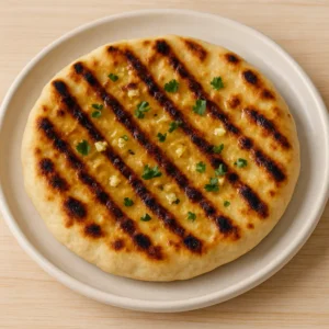 Fladbrød på grill (evt. med hvidløg og olie) opskrift