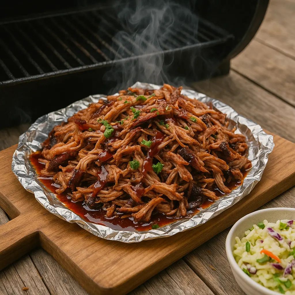Pulled pork på grill eller smoker opskrift